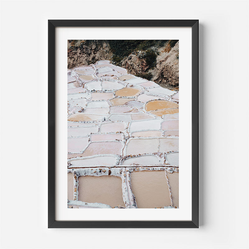 Framed photograph of a stone pathway with a natural background