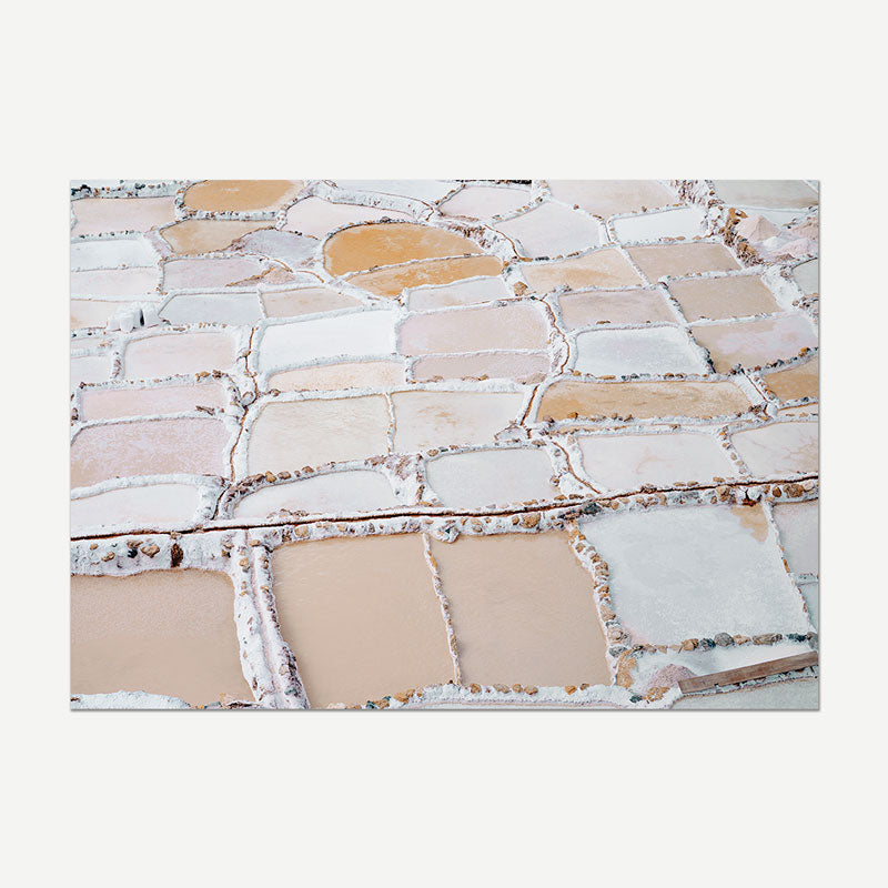 Patterned stone tile on a white background