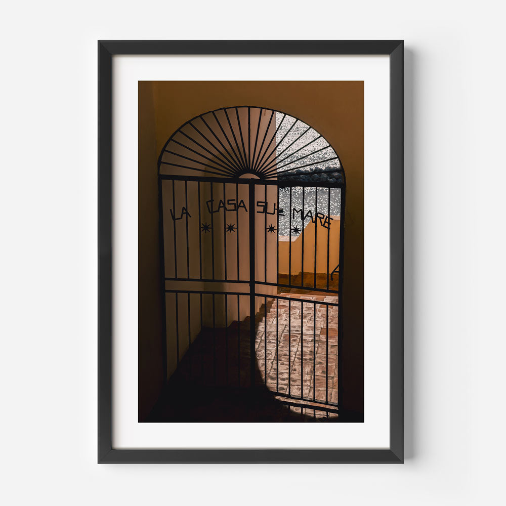 La Casa Sul Mare Gate Art Print