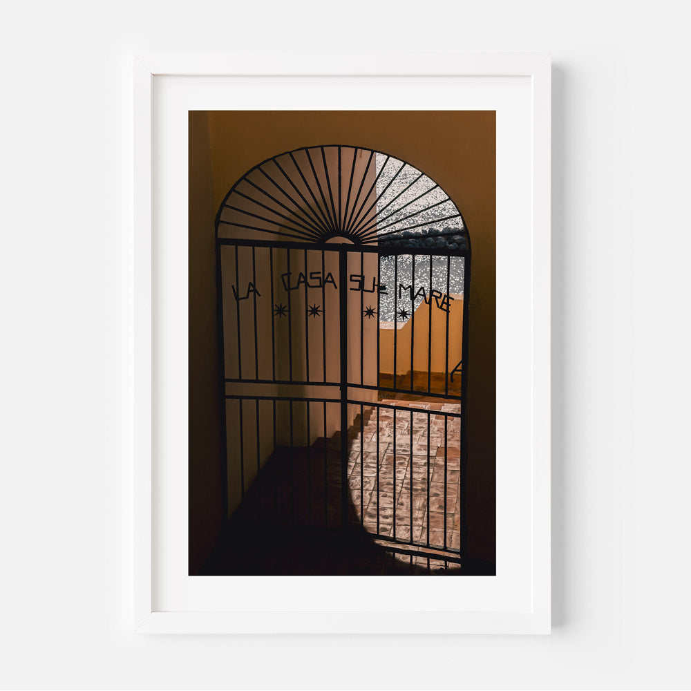 La Casa Sul Mare Gate Art Print