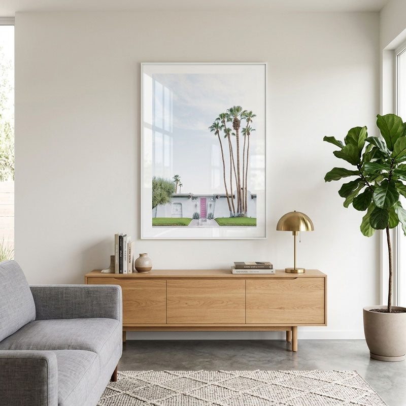 That Pink Door Summer Palm Springs Art Print