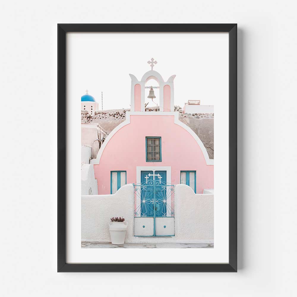Holy Pink Santorini Art Print