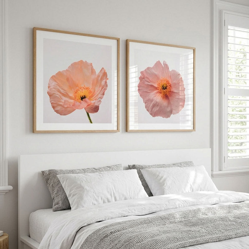 Peach Poppy SQ Art Print