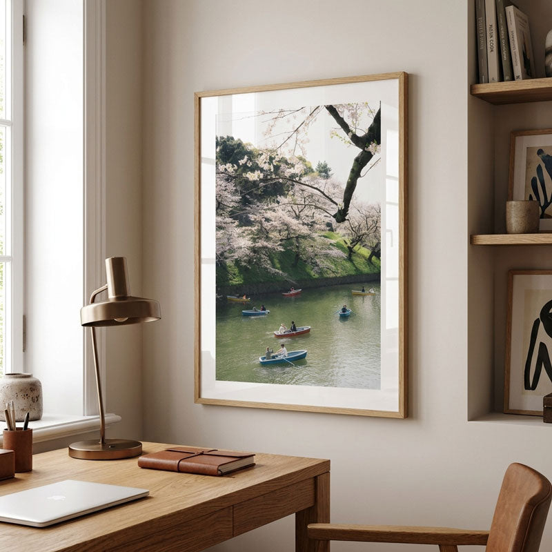 Chidorigafuchi Moat Art Print