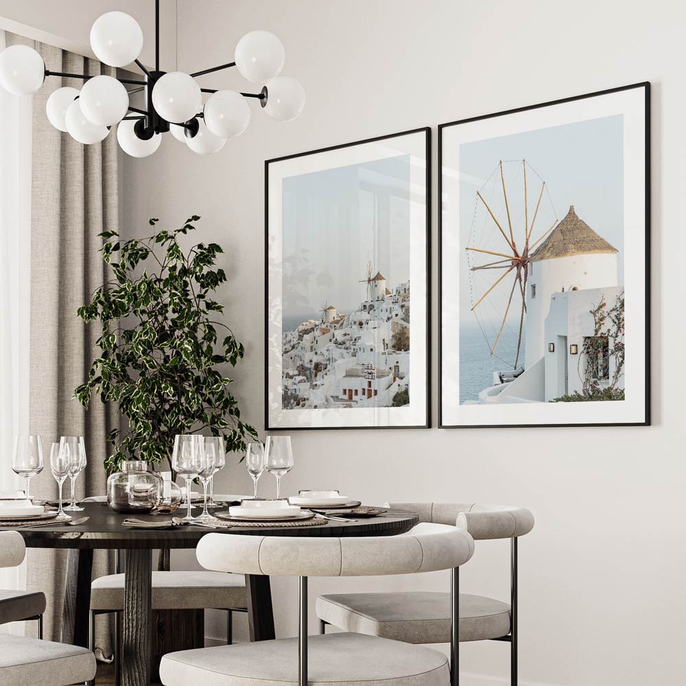 Santorini Morning Art Print