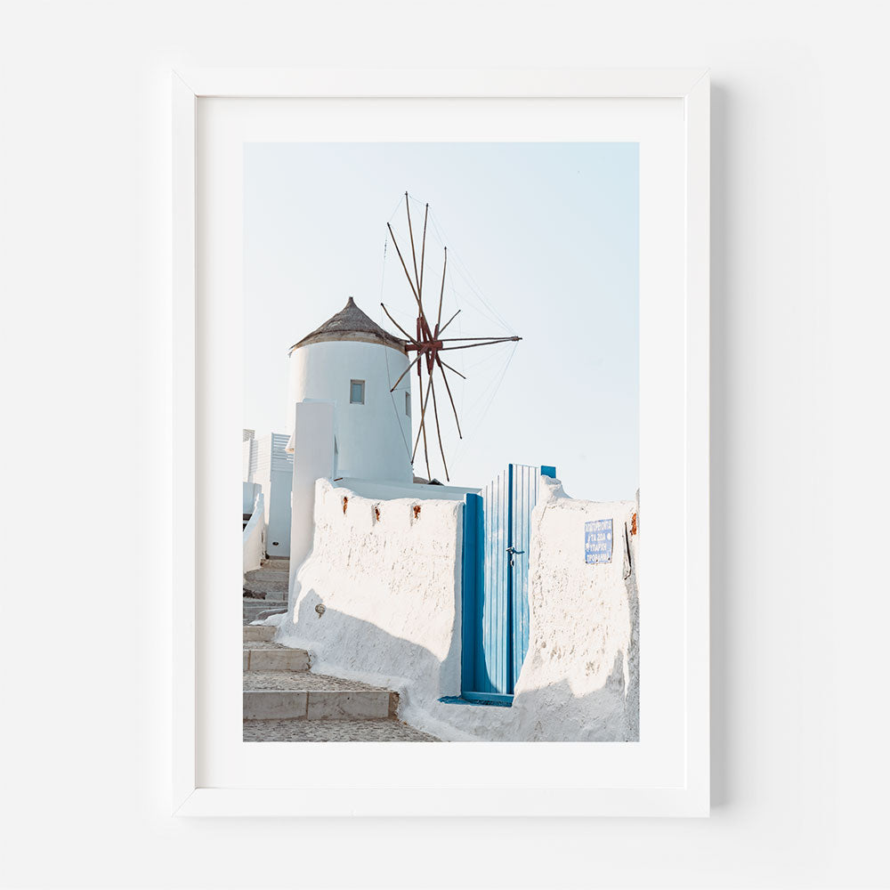 Santorini Awake Art Print