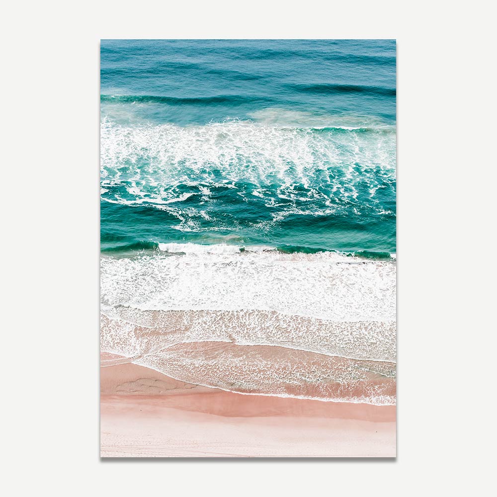 Wave and Coastal-inspired print of Australian beaches.