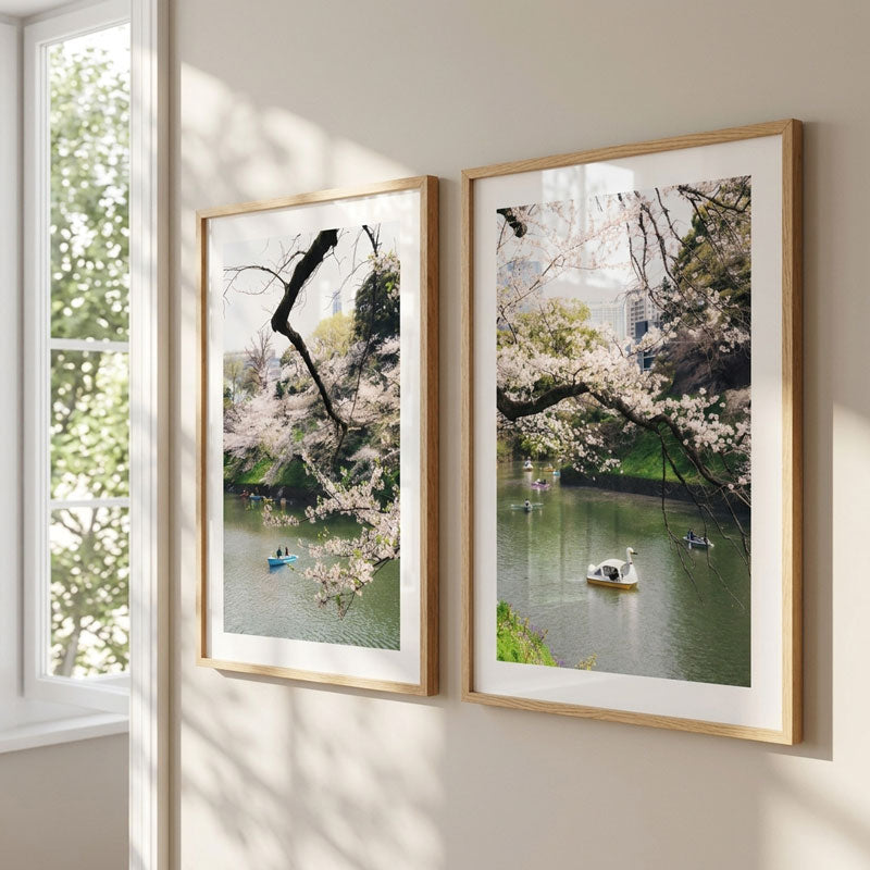 Spring Blooms in Chidorigafuchi Art Print