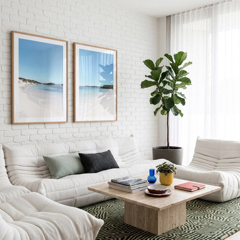 Set of 2 Art Prints - Parakeet Bay I & II