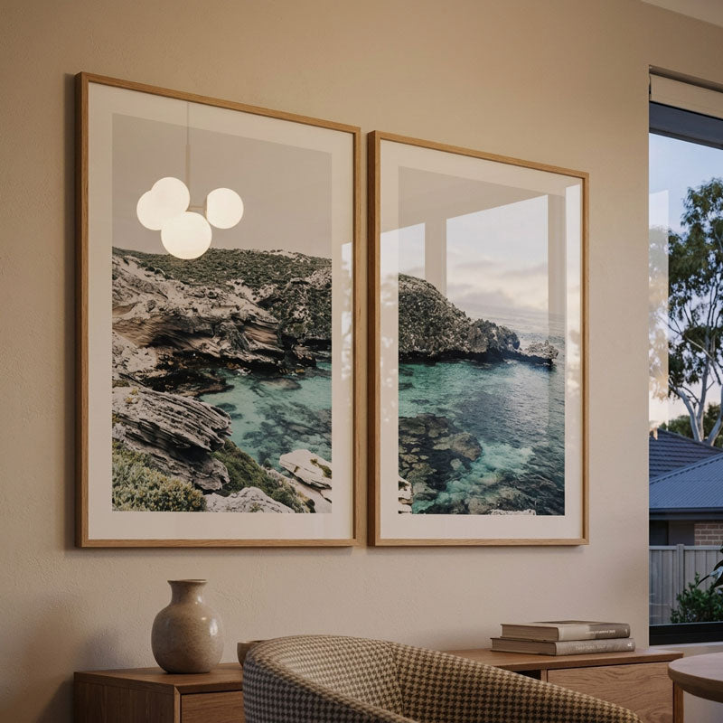 Fish Hook Bay II Rotto Art Print