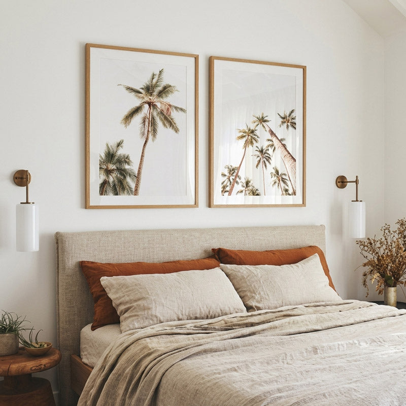 Set of 2 Art Prints - Mexico Palms I - Palms PV I