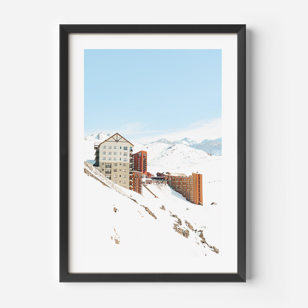 Snowy Ski Resort, Valle Nevado, Santiago, Chile - Captivating wall decor for any room.