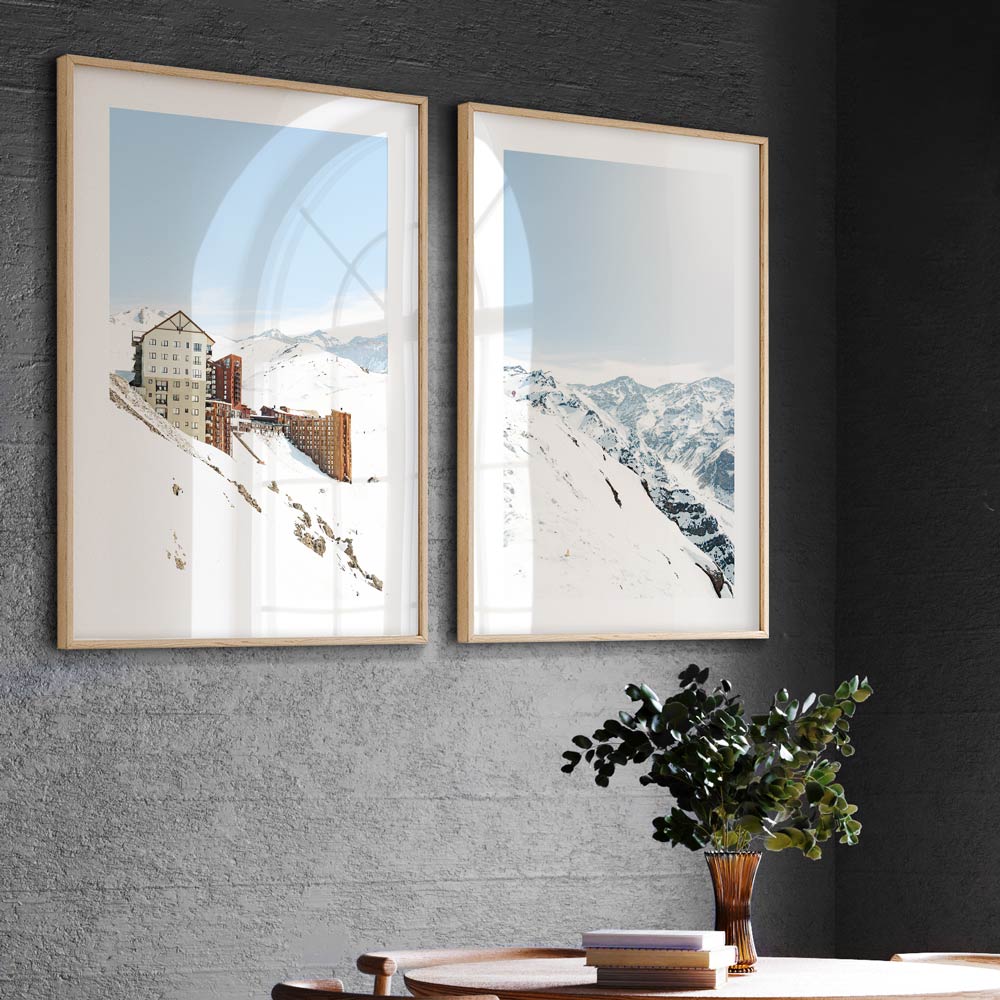 Valle Nevado Ski Resort, Santiago, Chile - Stylish canvas print for modern interiors.