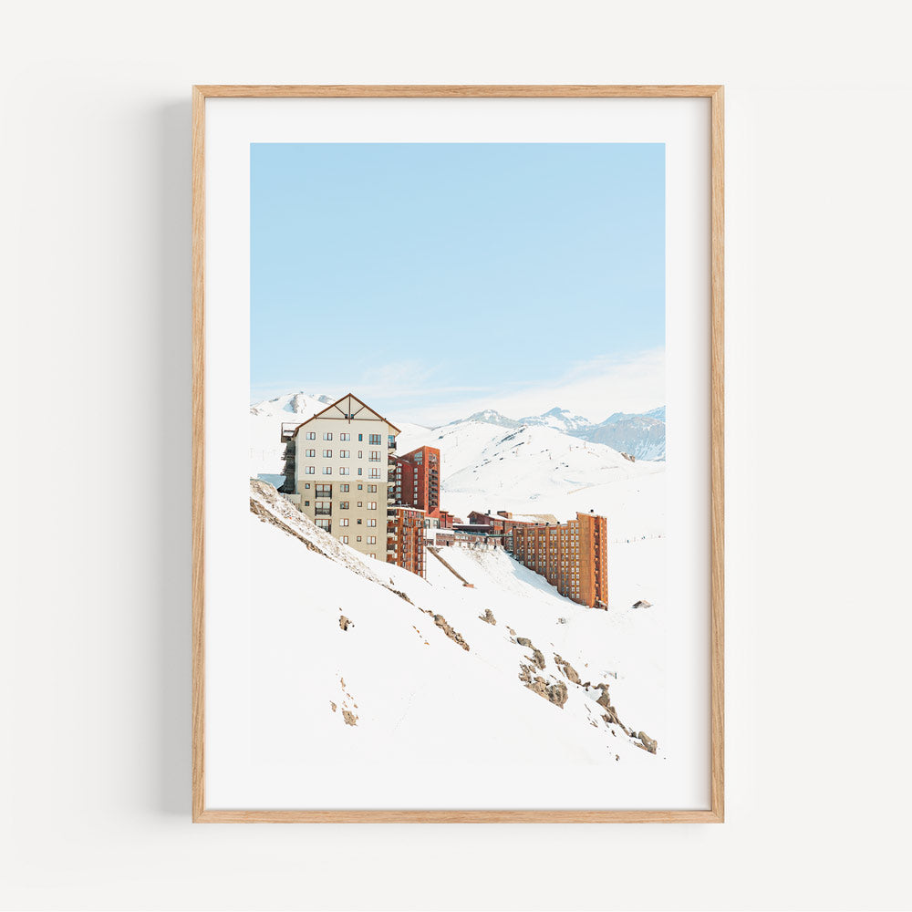 Ski Resort Landscape, Valle Nevado, Santiago, Chile - Original canvas art to elevate your space.
