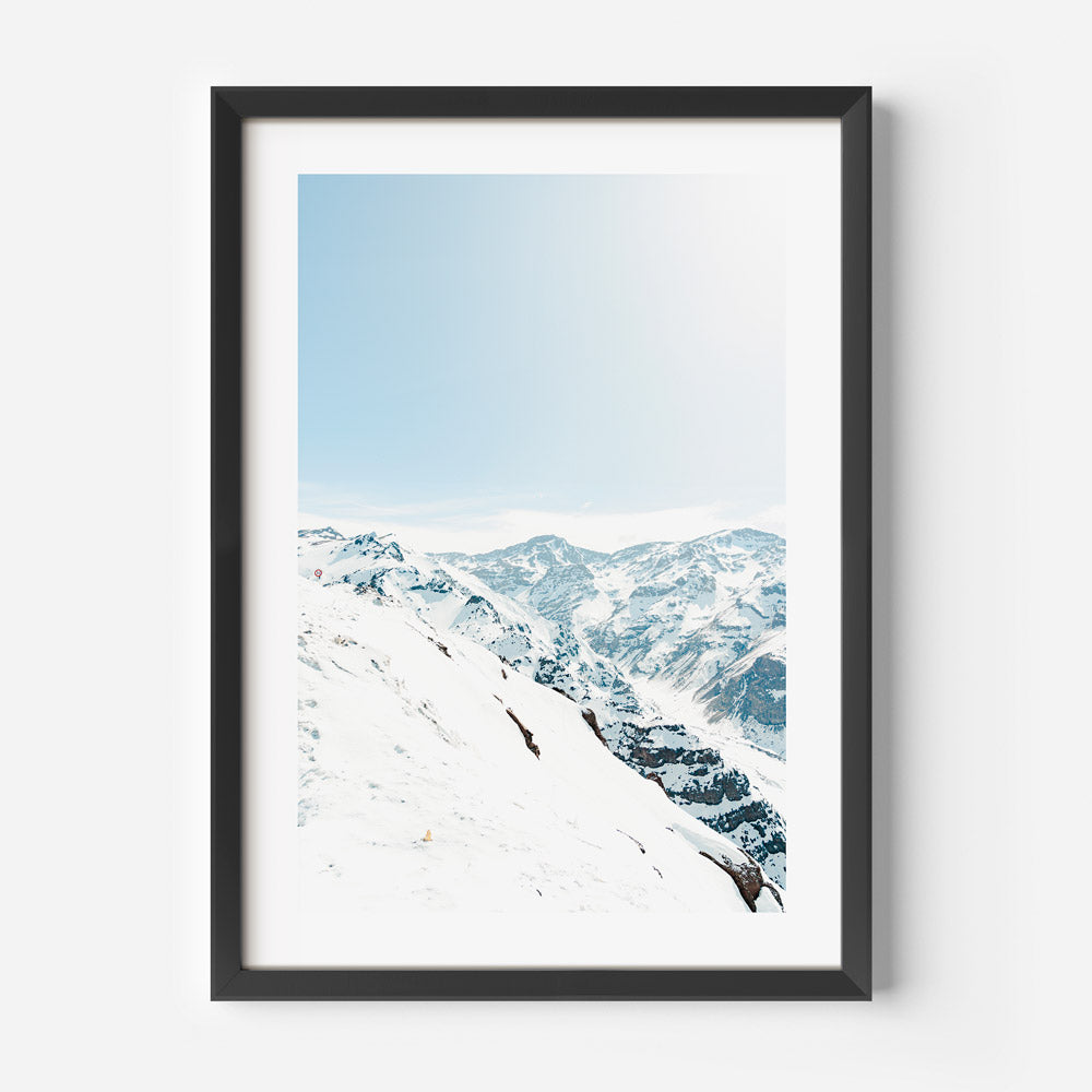 Snowy Peaks of Valle Nevado, Santiago, Chile - Striking canvas print for modern decor.
