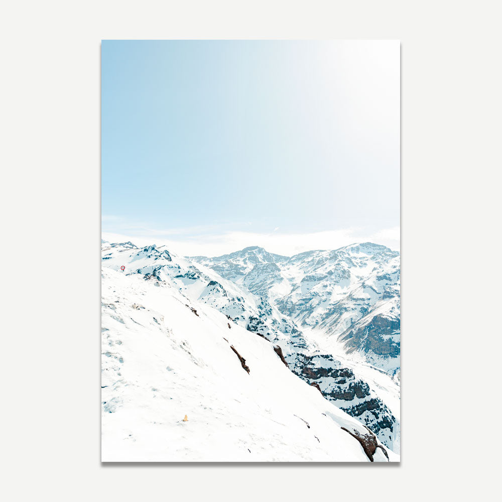 Breathtaking Snowy Landscape, Valle Nevado, Santiago, Chile - Stunning canvas art for your space.