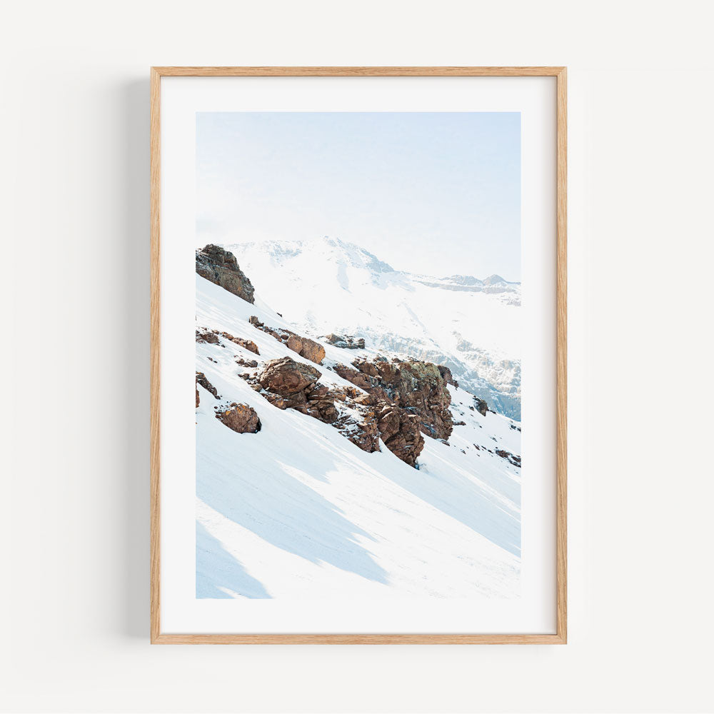 Rock Formation in Valle Nevado, Santiago, Chile - Original canvas art to elevate your space.