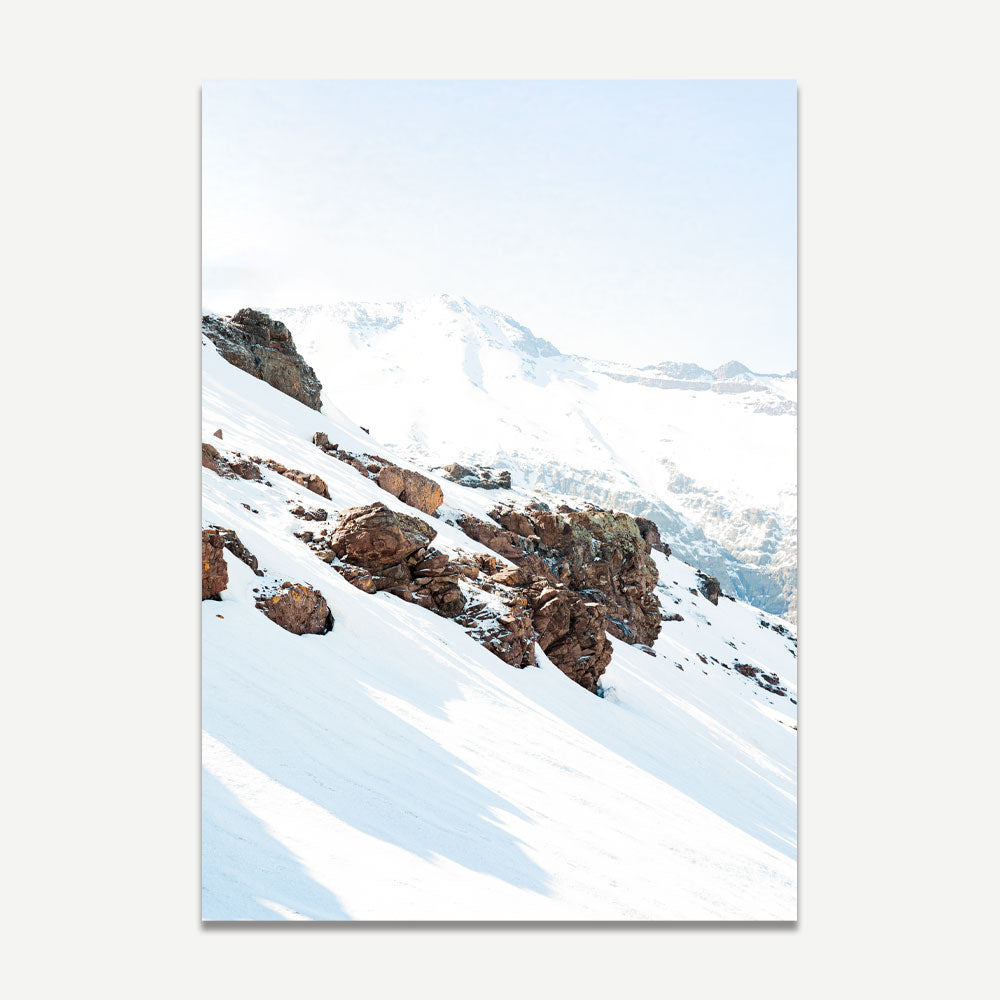 Valle Nevado Winter Landscape, Santiago, Chile - Fine art print for contemporary homes.