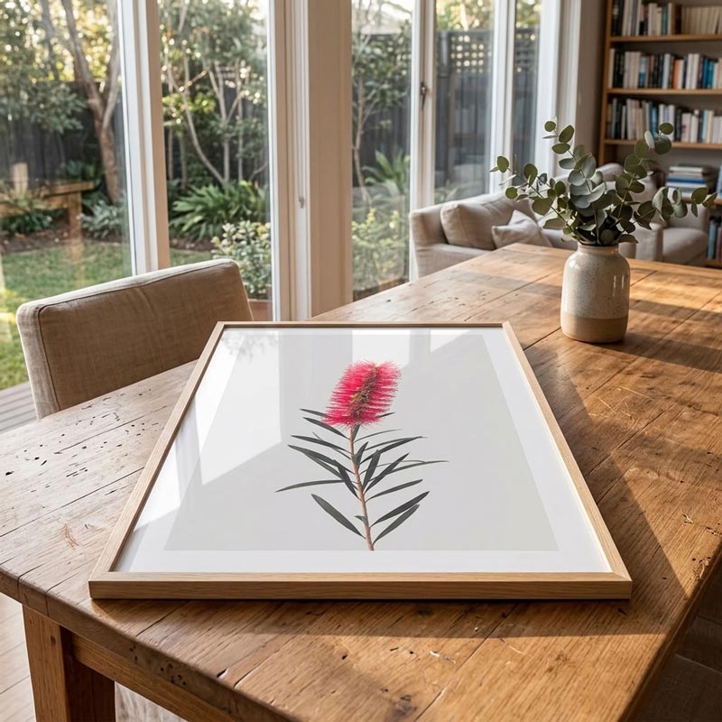 Solo Bottle Brush Flower Fine Art
