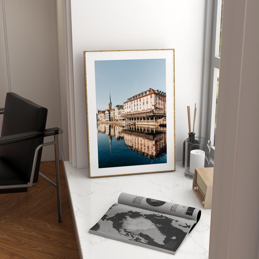 Storchen Zurich Hotel Art Print