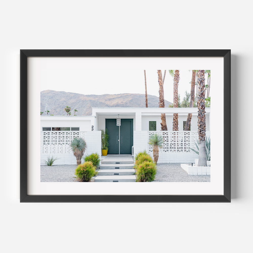 Teal Door Palm Springs Art Print