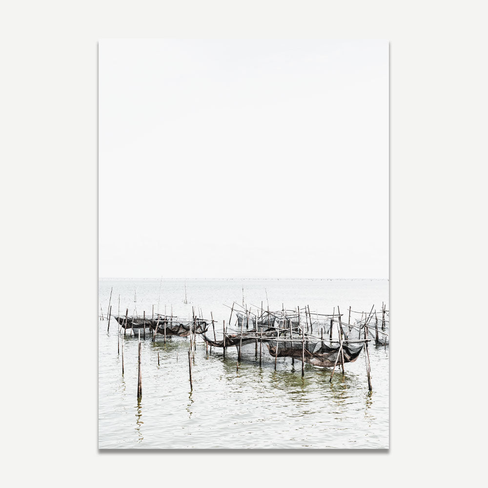 Set of 2 Art Prints - Thai Fish Farm I & II