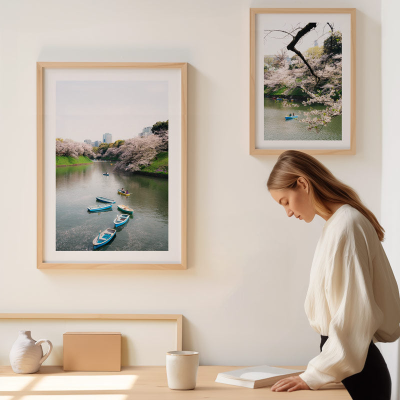 Sakura Drift Art Print