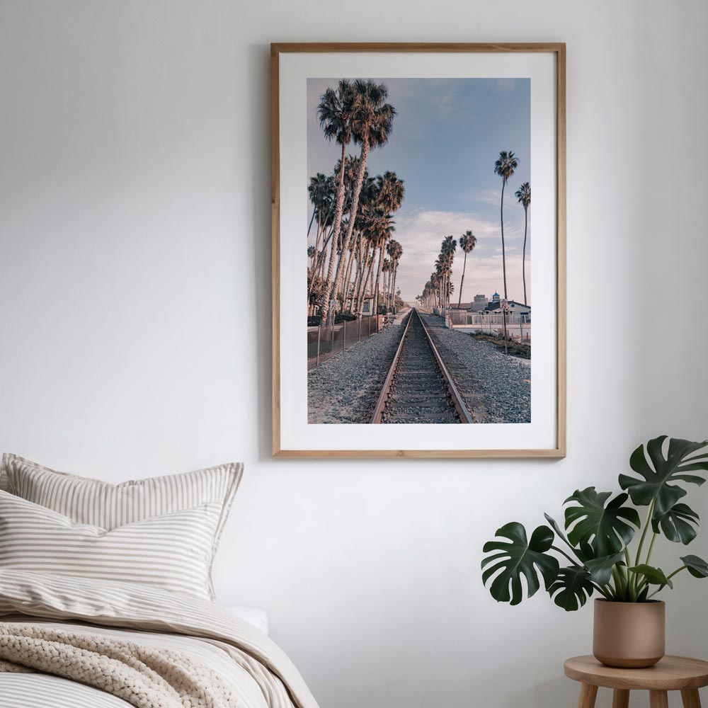 Sunset Tracks to San Diego Art Print
