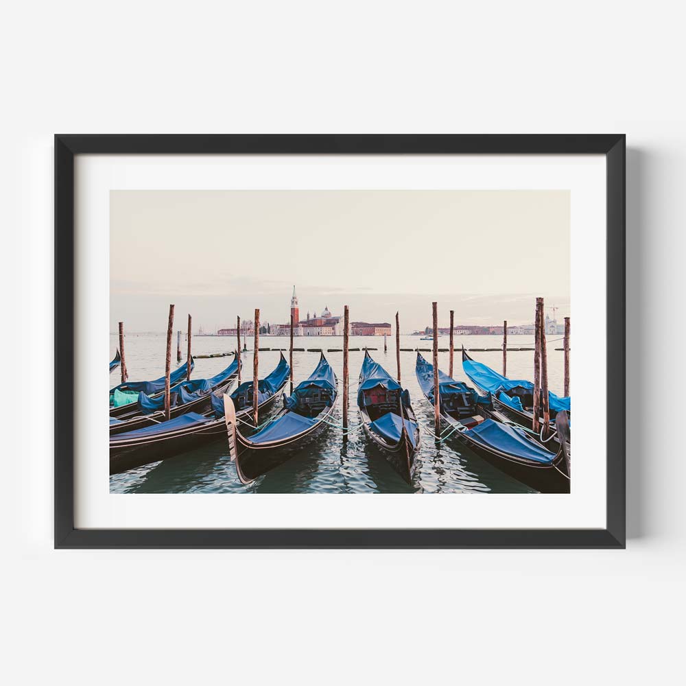 Immerse yourself in the picturesque scenery of Venice's canals with this exquisite photograph - perfect for modern art lovers.