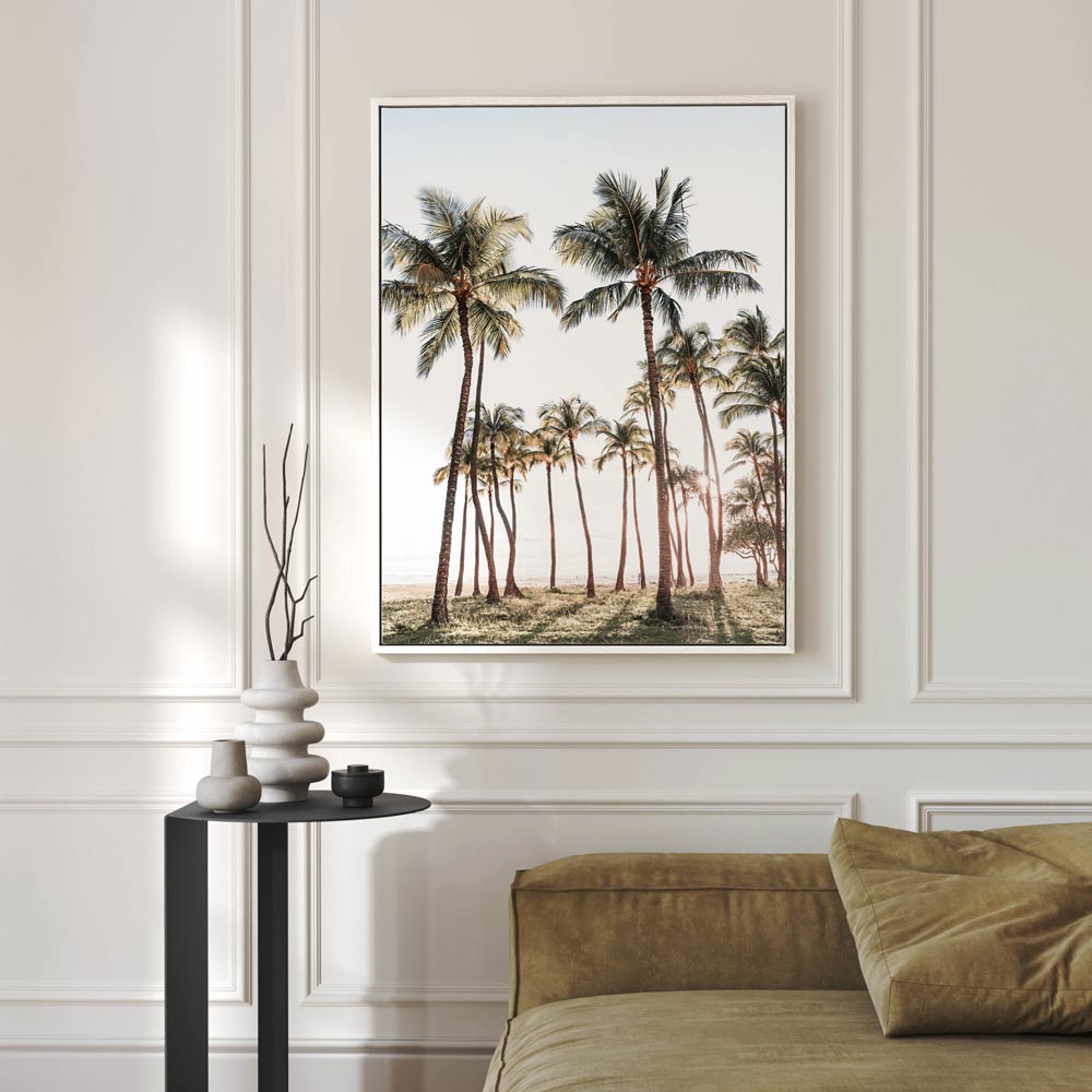 Captivating Palm Tree Garden Photography - Ideal for Modern Wall Art and Canvas Prints.