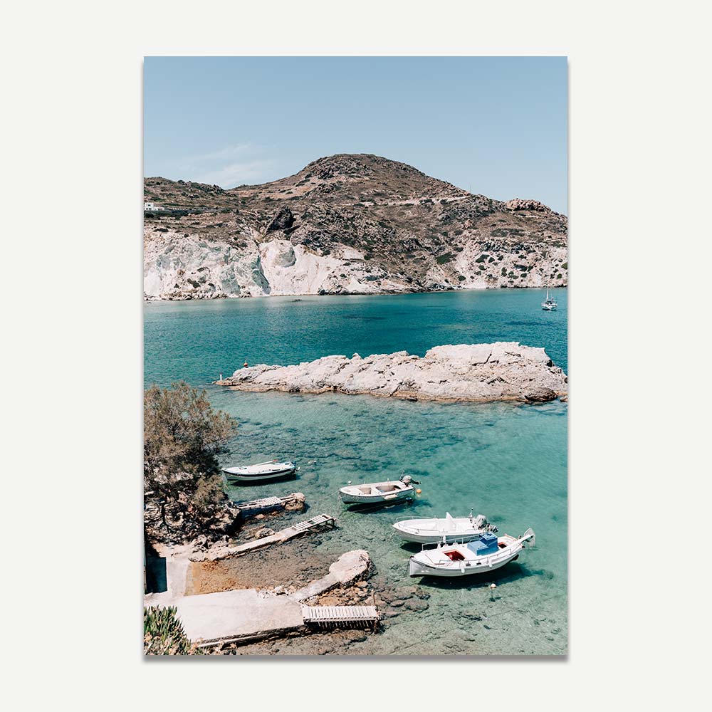 Greek island art print