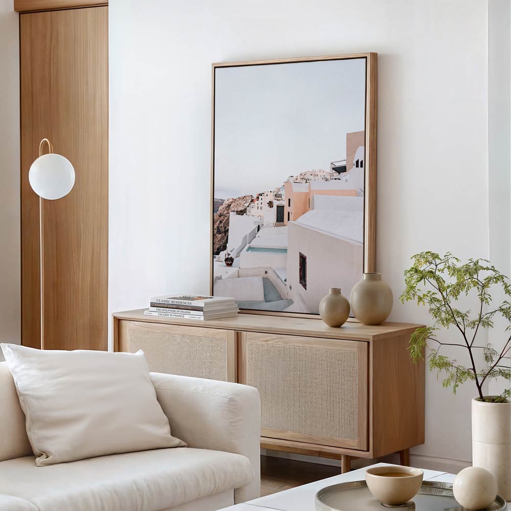 Serence Pastels Santorini Art Print