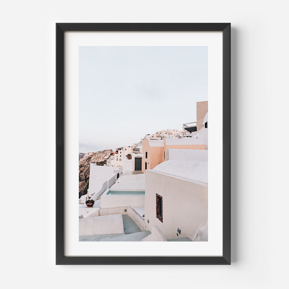 Serence Pastels Santorini Art Print