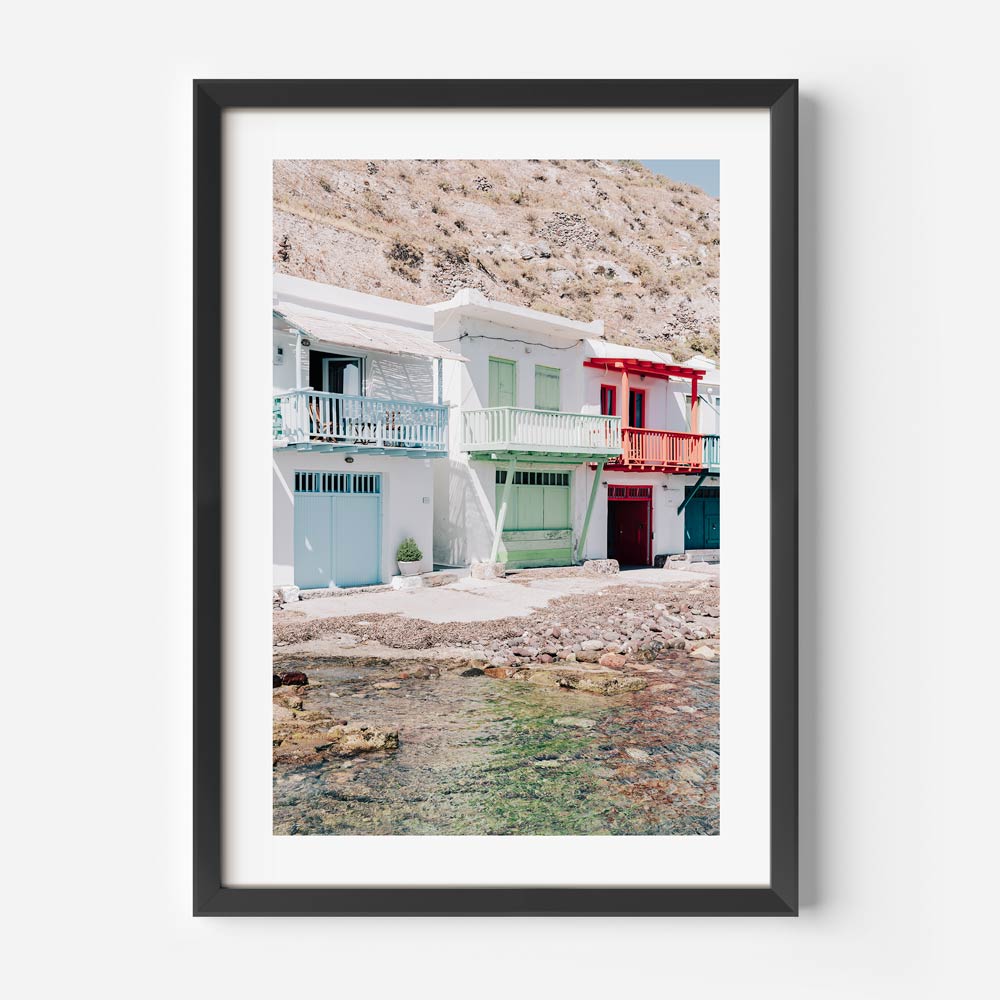 Klima Abodes Milos Art Print