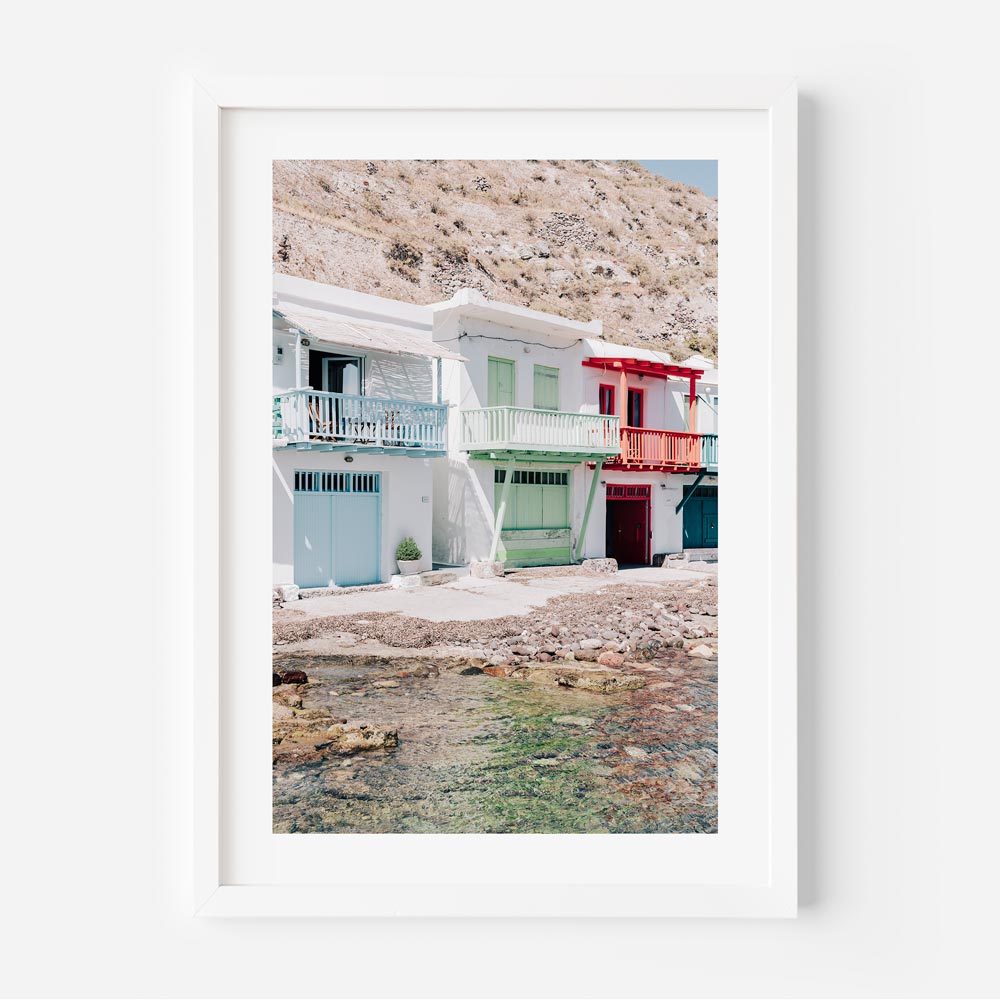 Klima Abodes Milos Art Print