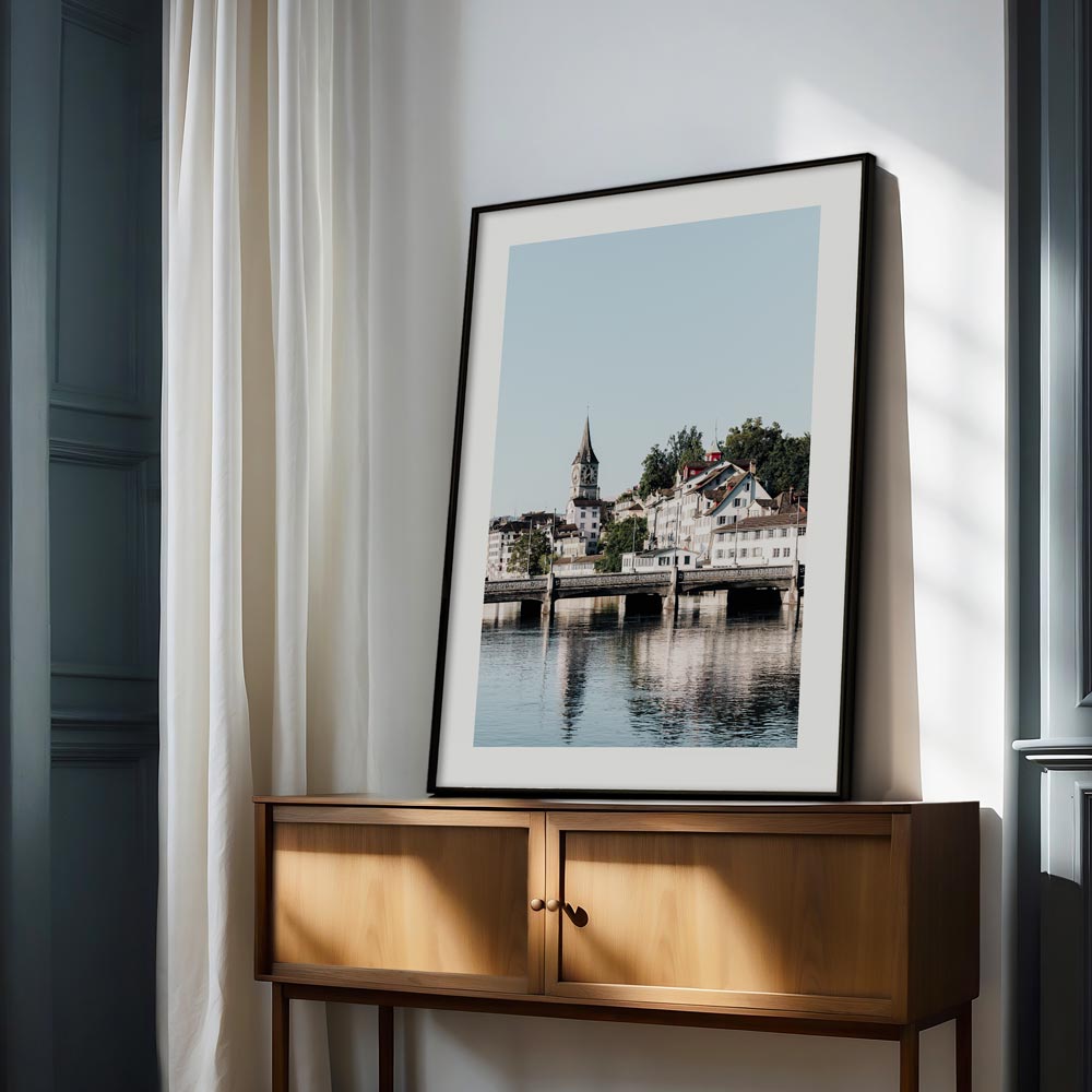 Rudolf-Brun-Brücke Zurich Art Print