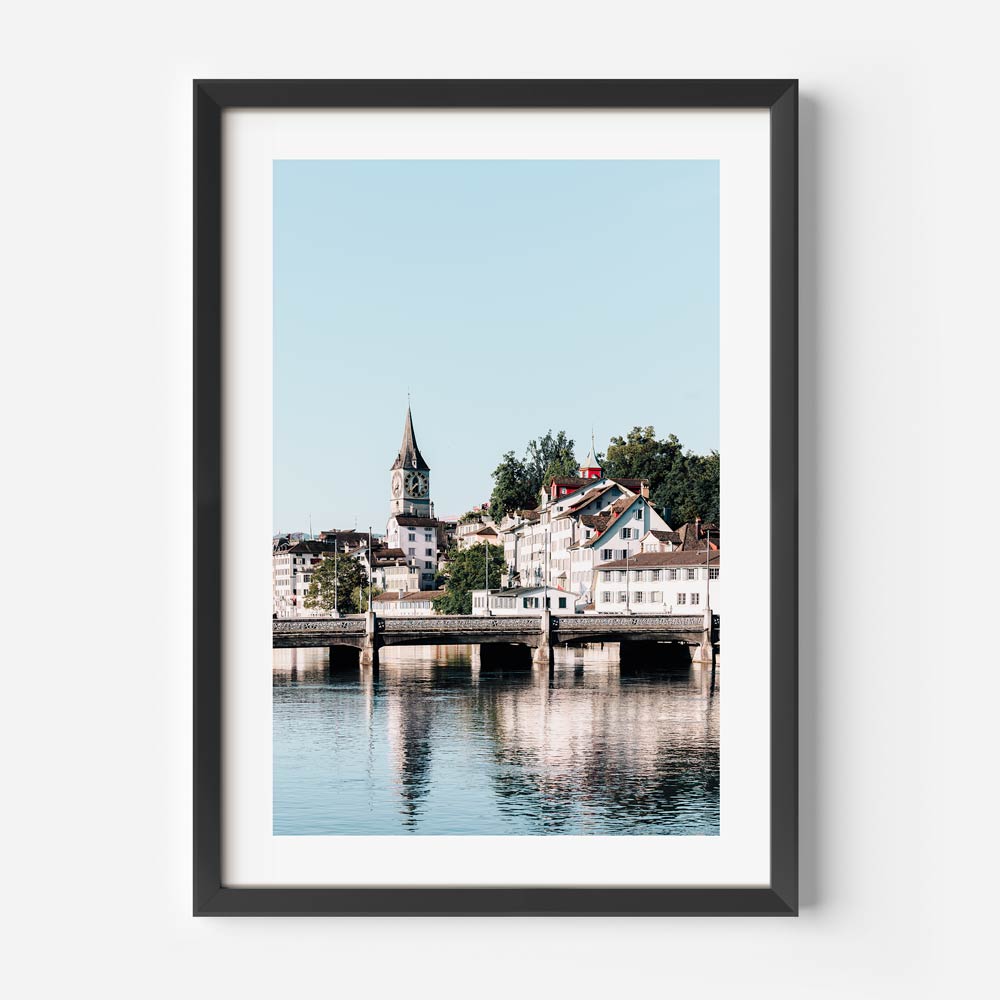 Rudolf-Brun-Brücke Zurich Art Print