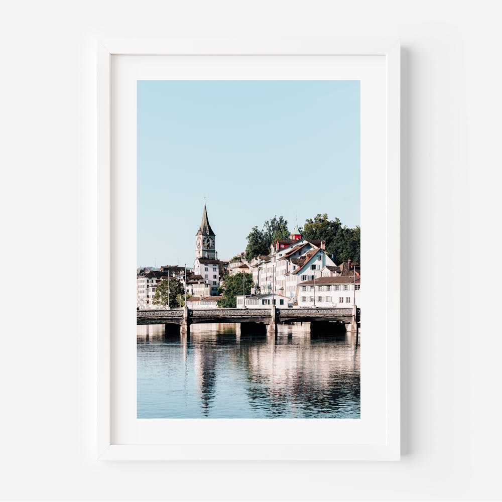 Rudolf-Brun-Brücke Zurich Art Print
