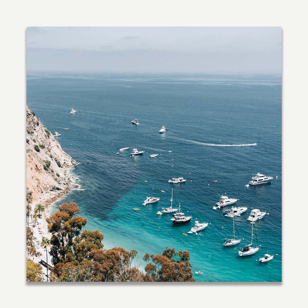 Scenic Catalina Island framed art for seaside serenity at home.
