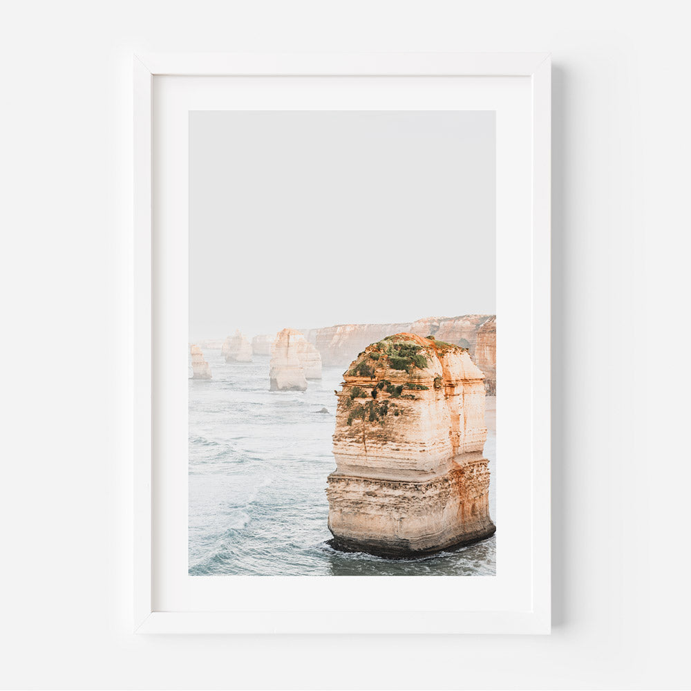 Unique coastal wall art showcasing tranquil seascape of Victoria’s 12 Apostles at dawn