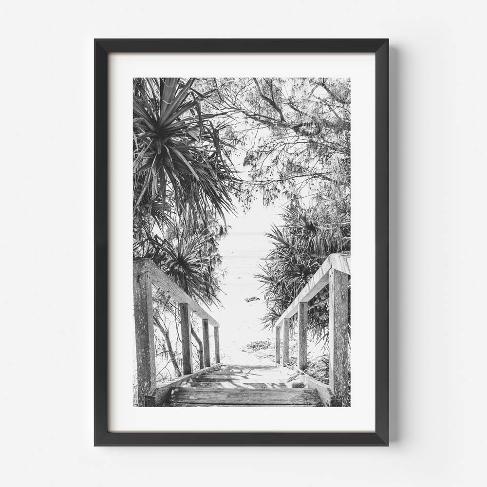 BW Wategos Stairs Art Print