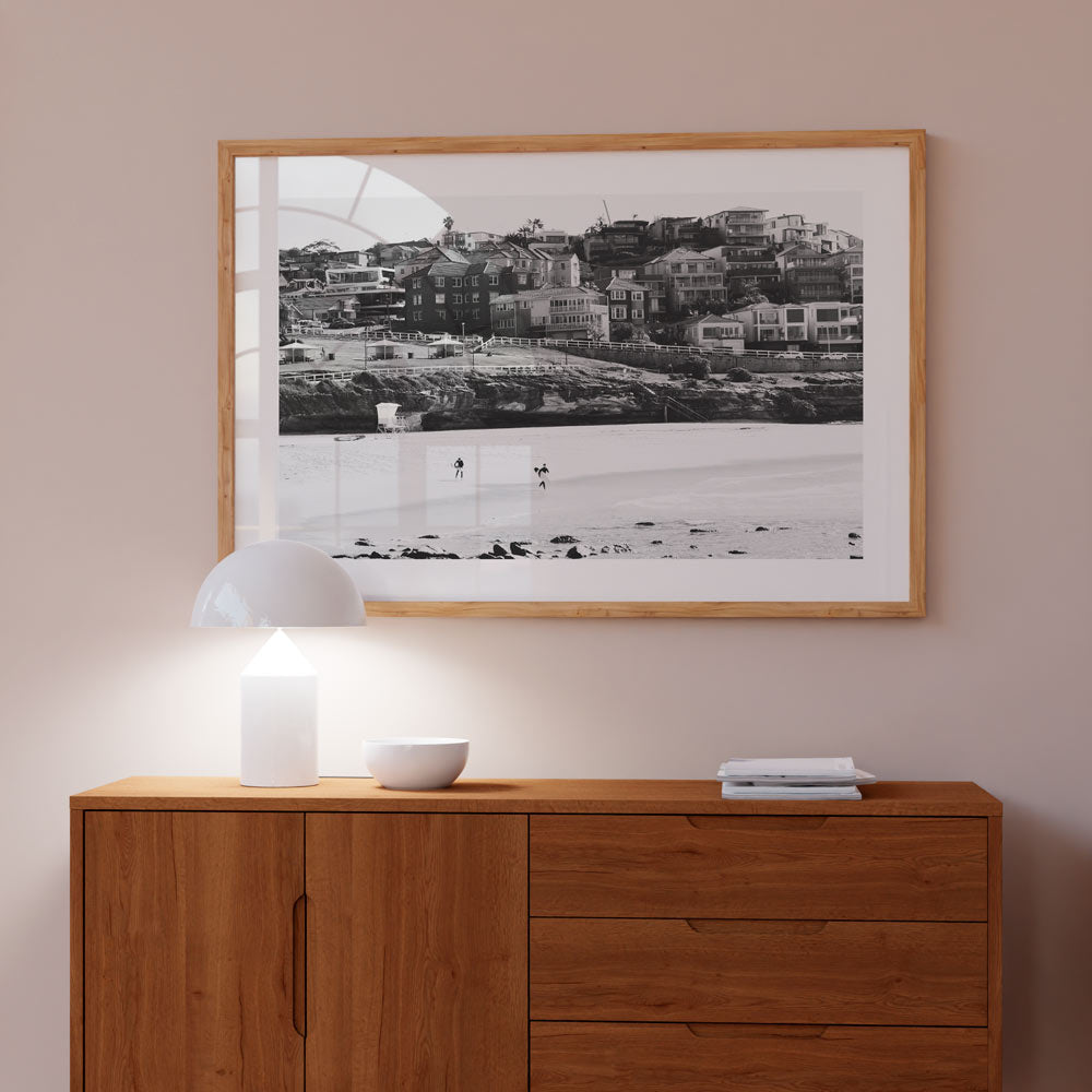 BW Bronte Beach Art Print