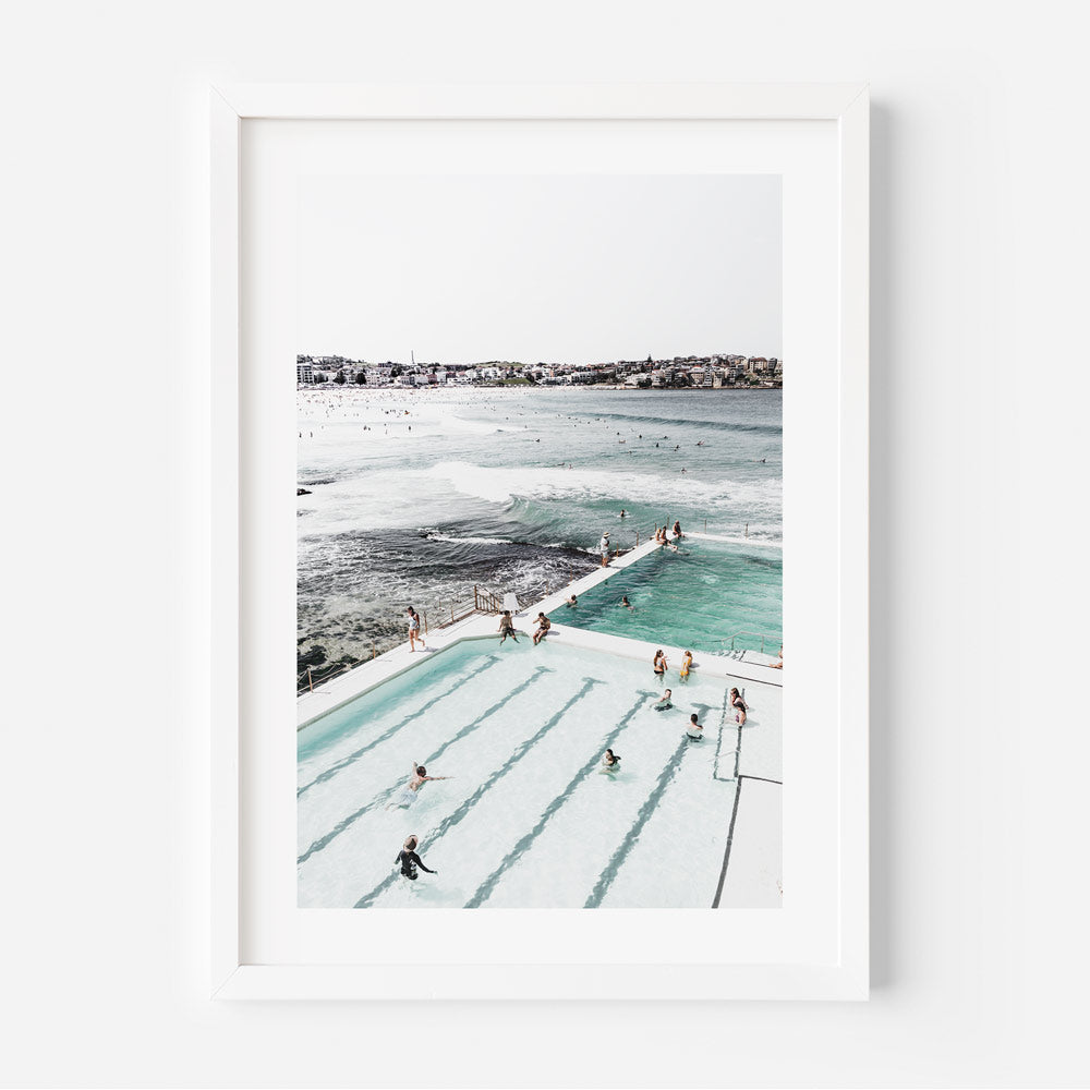 Icebergs Bathers I Art Print