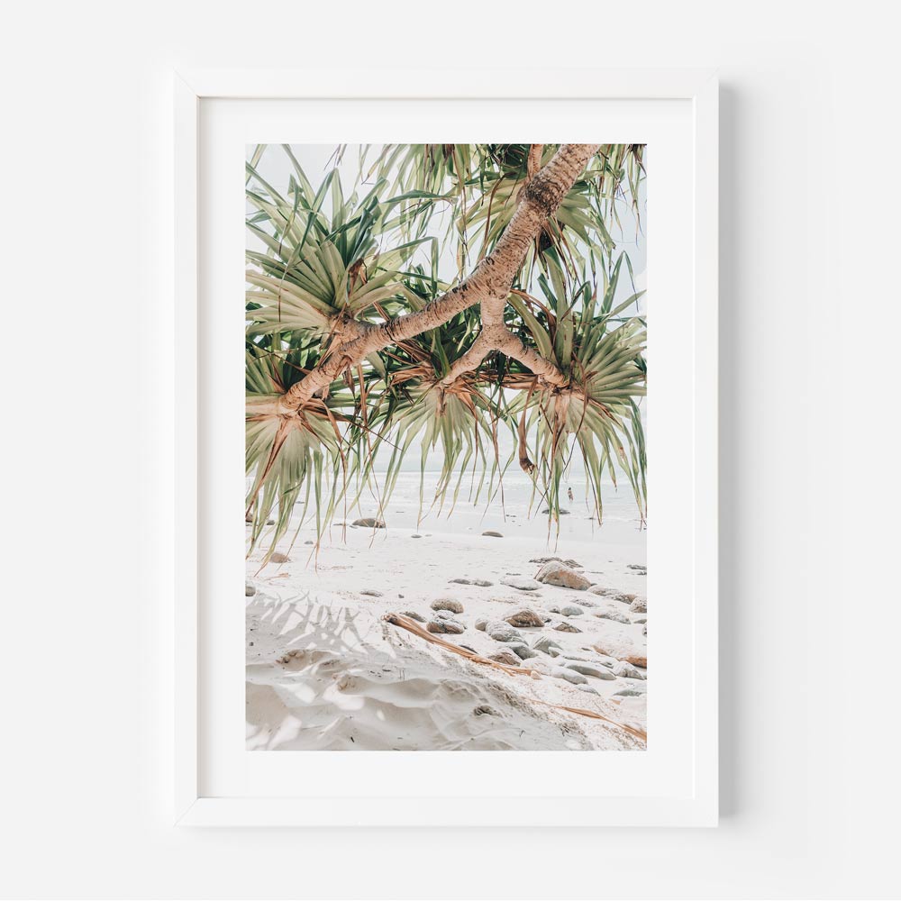 Beach art for wall capturing calm summer vibes and natural elegance of Byron Bay's Wategos Beach