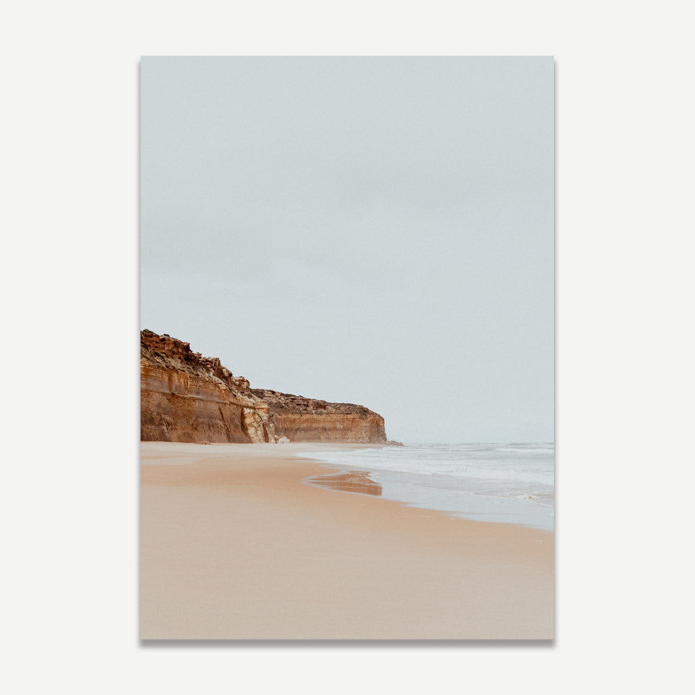 Fine art print of the Twelve Apostles and Gibson Steps along the Great Ocean Road, featuring dramatic coastal cliffs and ocean waves.
