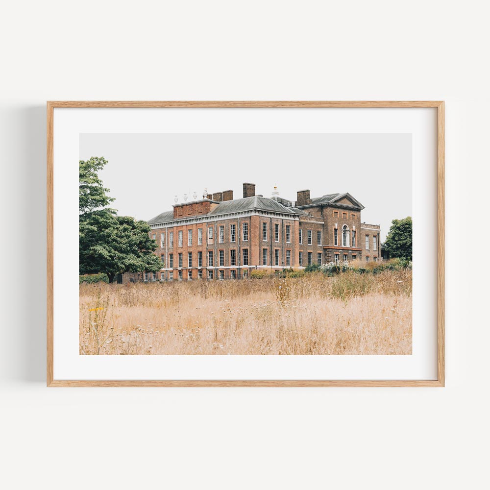 Palatial Beauty: Framed canvas print showcasing the grandeur of Kensington Palace, a perfect addition to your wall art gallery.