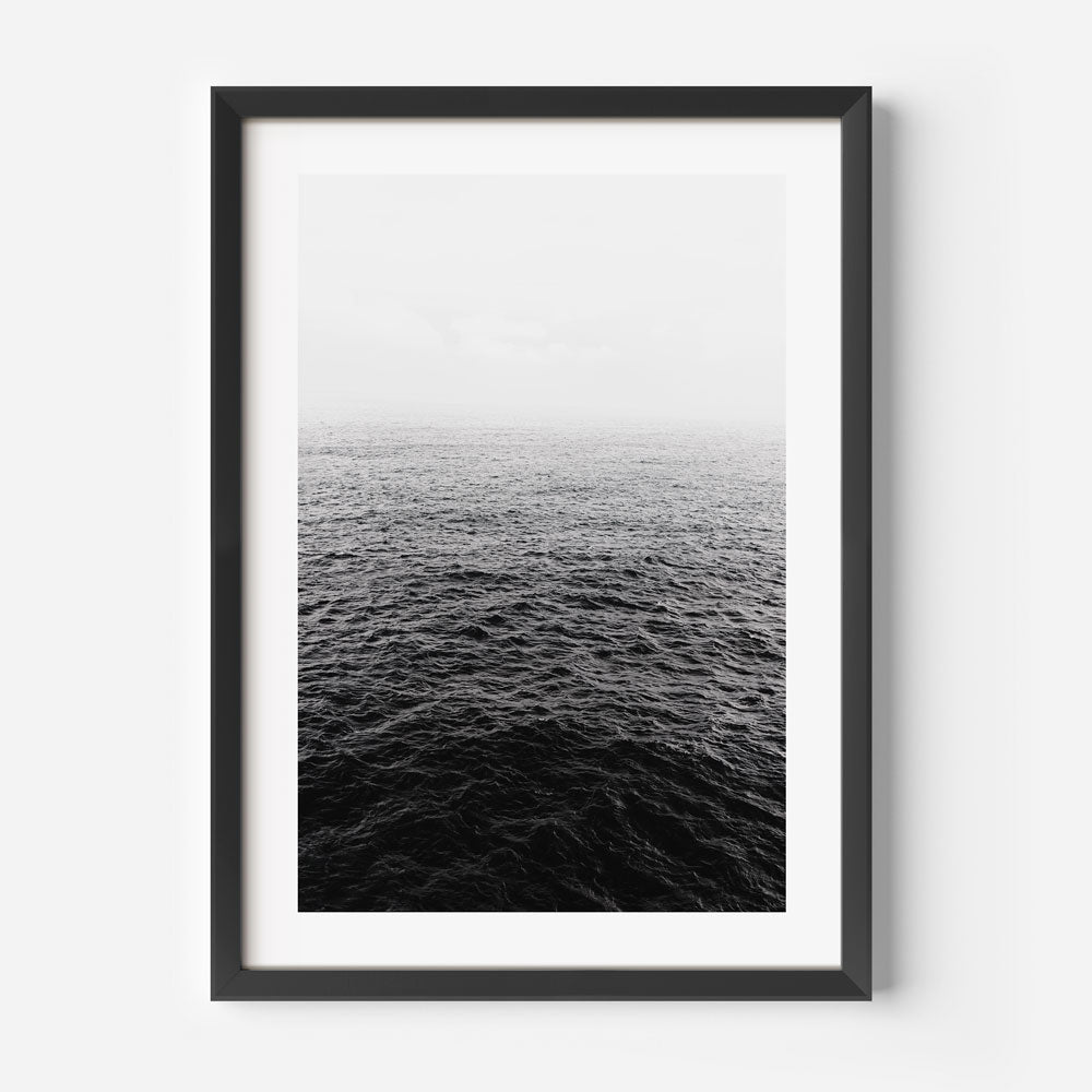 BW Ocean Art Print