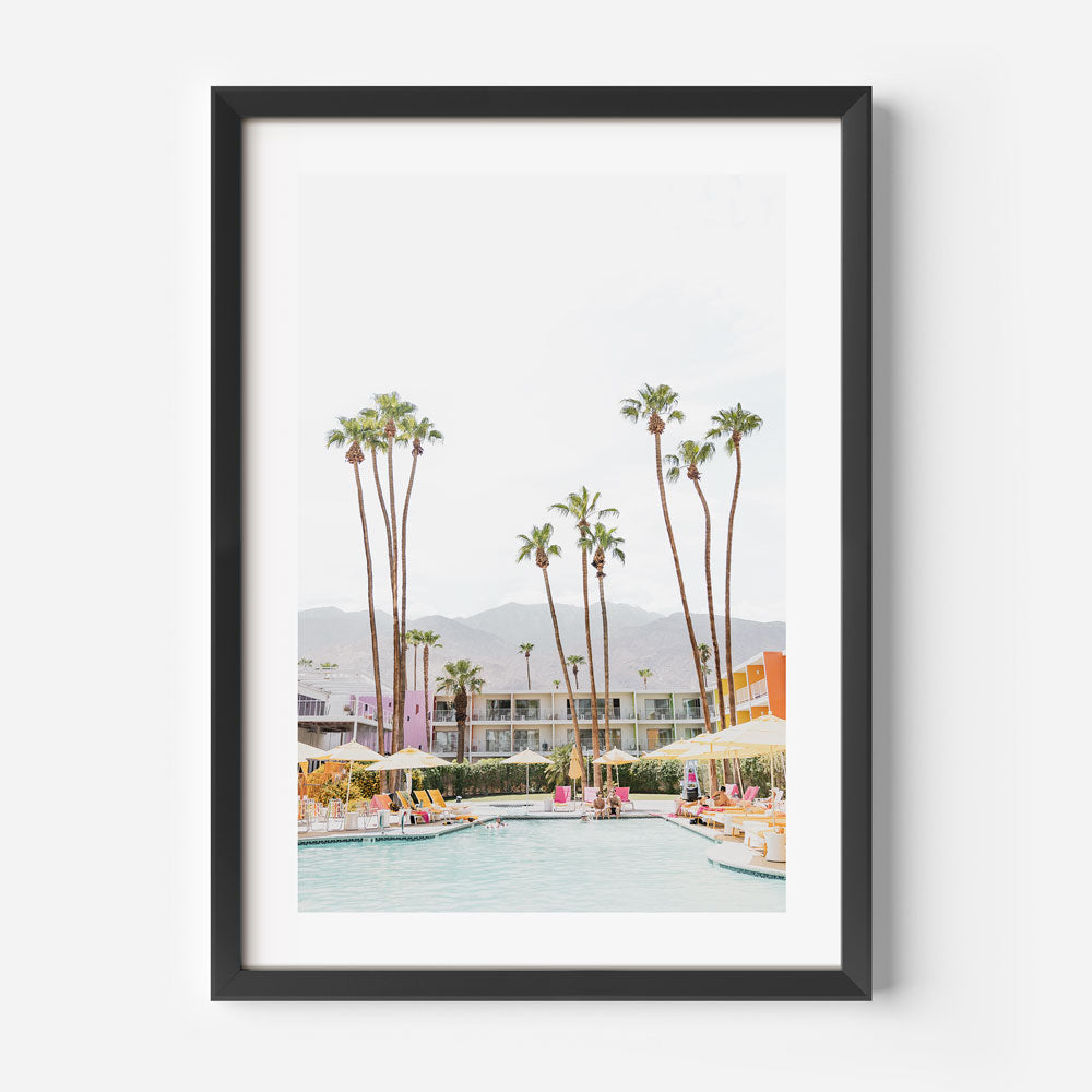 Saguaro Hotel Pool Palm Springs Art Print