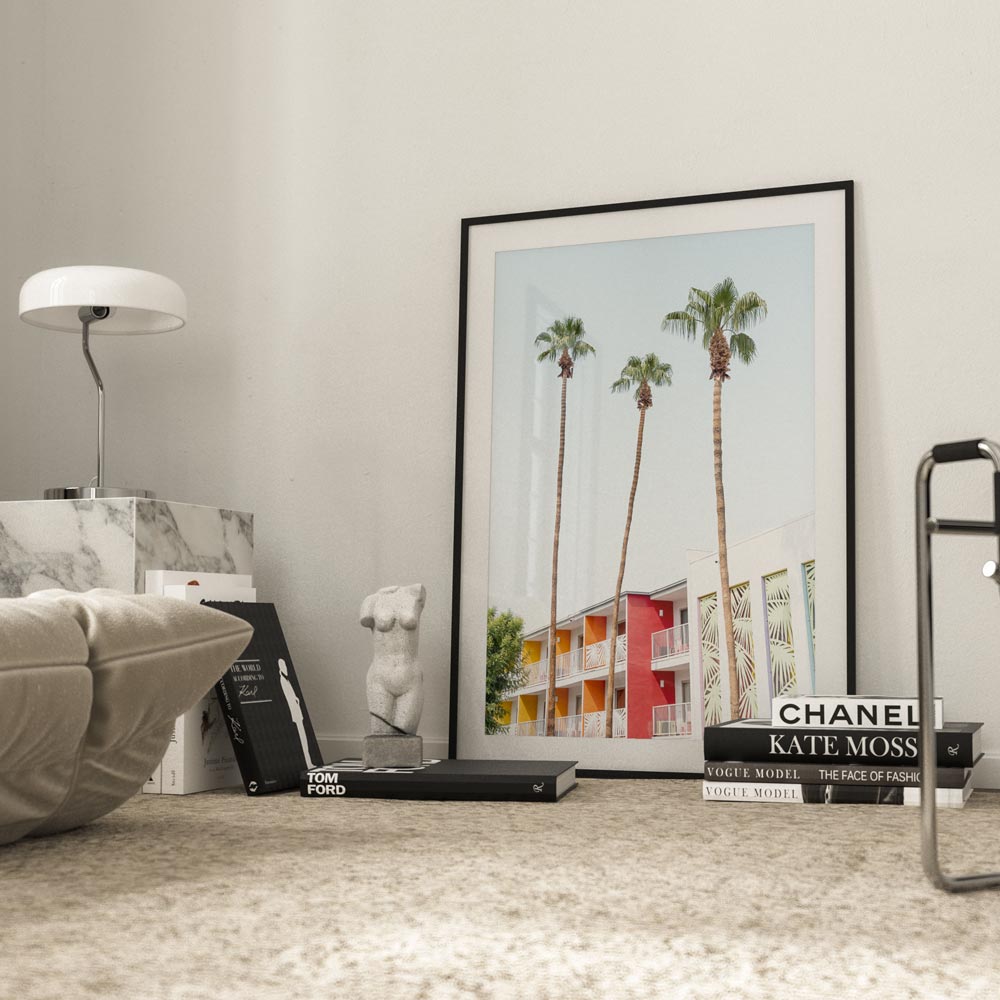 Saguaro Hotel Palms Art Print
