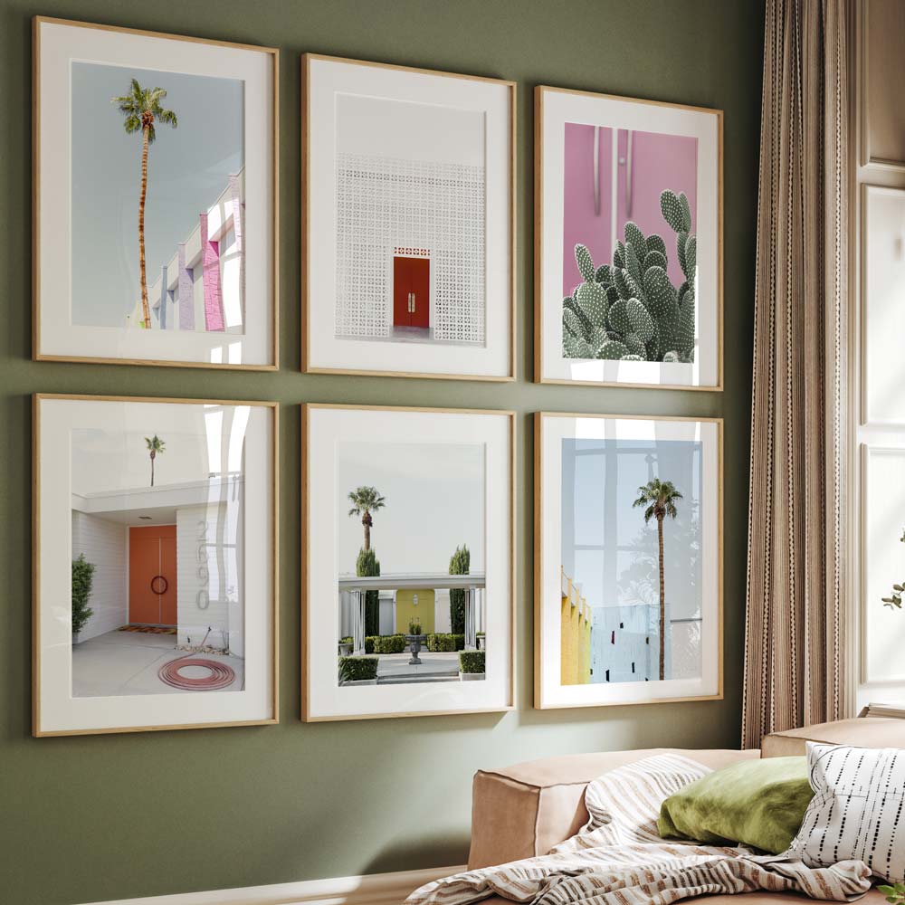 Saguaro Hotel Palm II Art Print